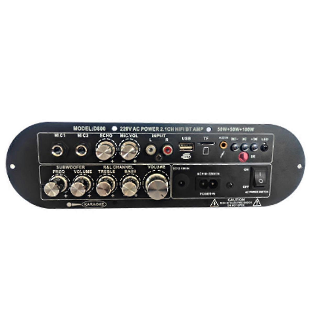 Hochleistungs-Digitalverstärkerplatine Bluetooth-Subwoofer-Verstärker Auto Zuhause TF USB Audio Amplificador EU-Stecker