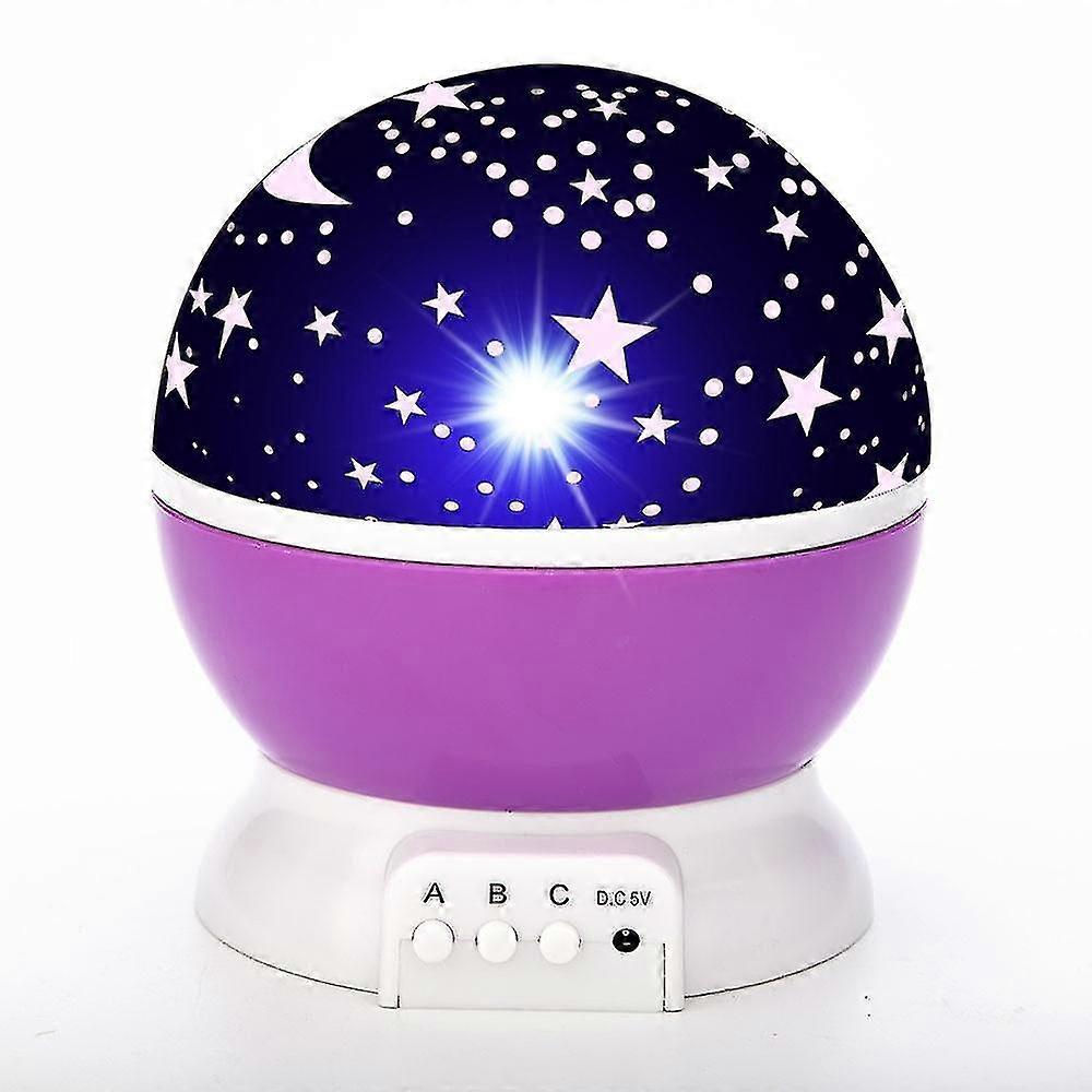 star projector lamp children bedroom led night light decor rotating starry moon galaxy projector table lamp