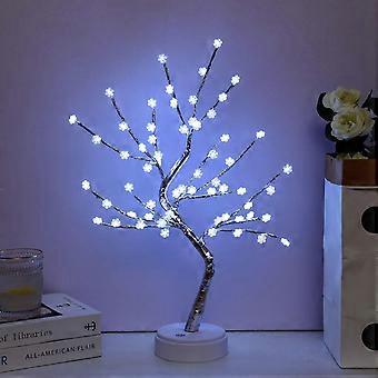 Schneeflocke Bonsai Baum Licht - 20'' Knstliche Fee Licht Geister Baum  Lampe mit 60 LED Schneeflocke Baum Lampe | Fruugo DE