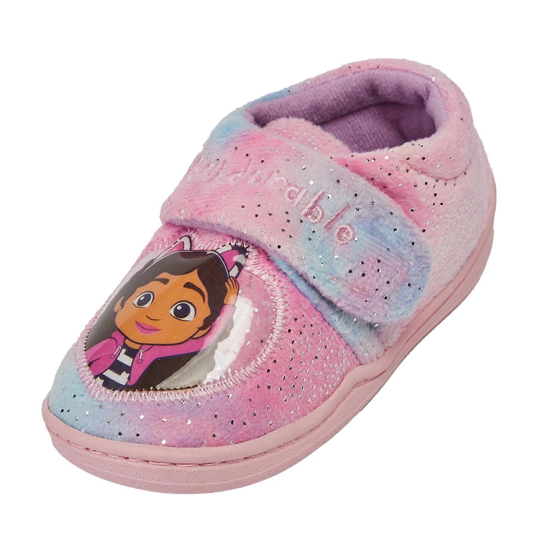 Enfants Filles Pantoufles Gabbys Maison de poupée Amelia Officiellement Licencié Soft Slipper