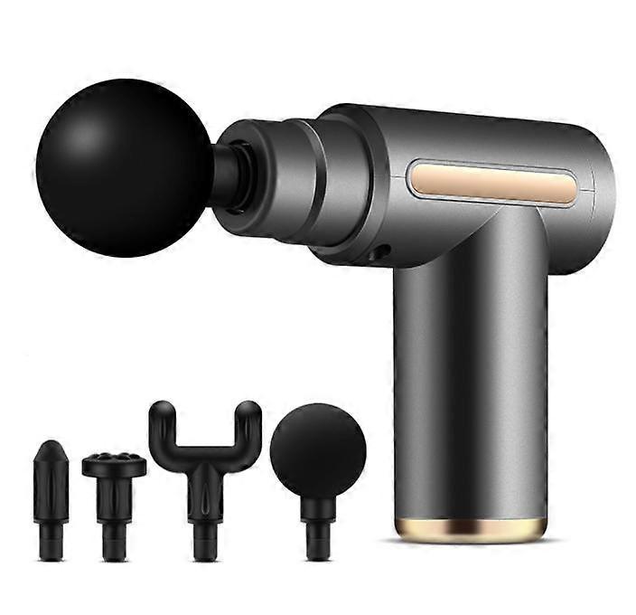 タイプC充電ポータブルマッサージガン電気深い筋肉振動リリーフフィットネス筋膜銃