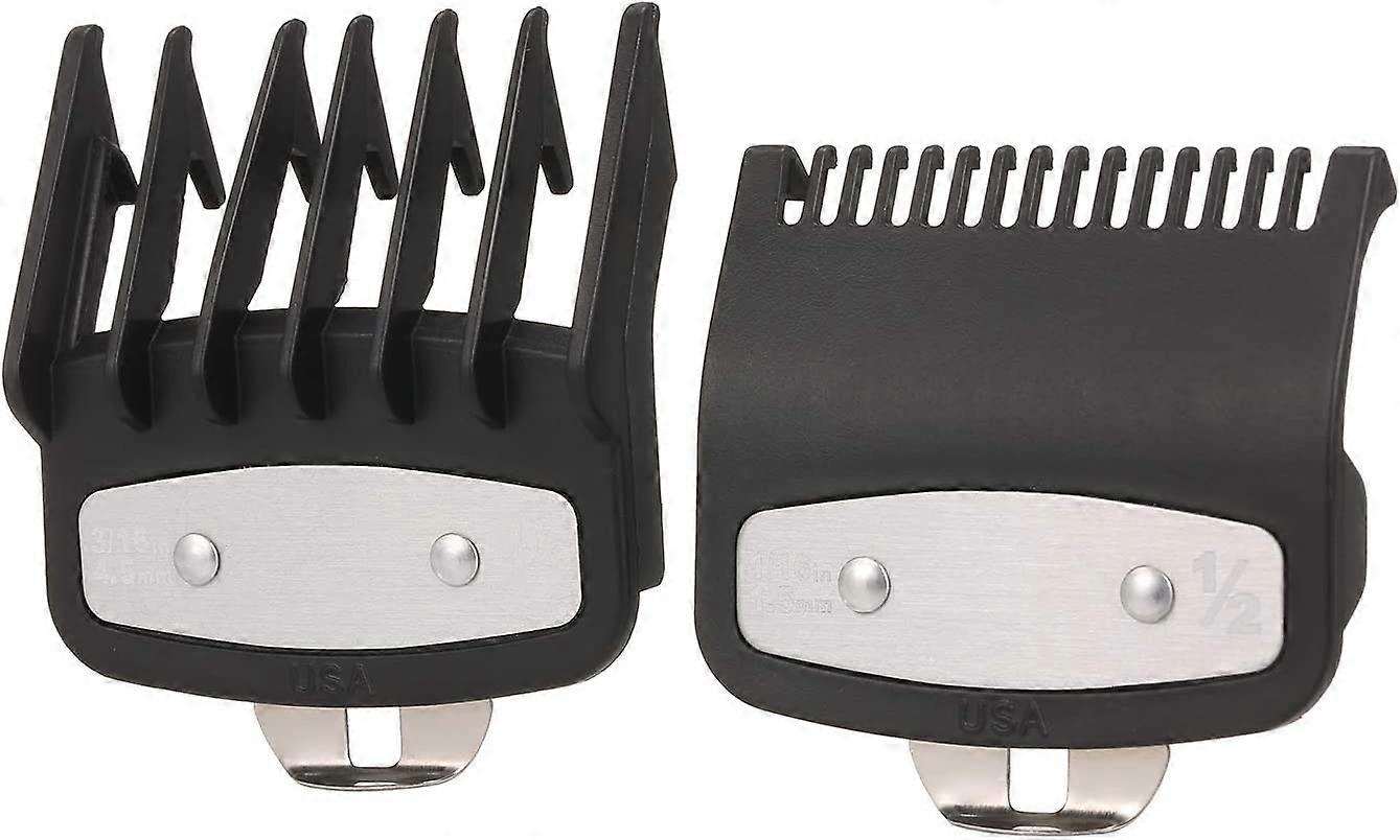 2pcs 1.5mm/4.5mm Cutting Guide Comb Hair Clipper Limit Comb Guide Attachment Attachment Set for Electric Hair Clipper Shaver Styling Tool