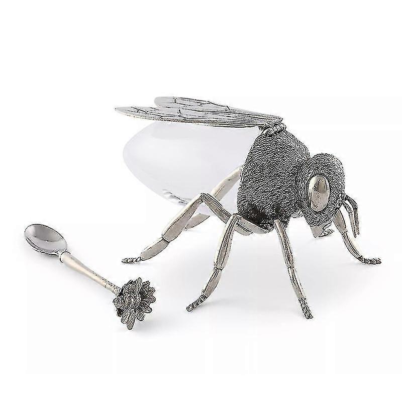 Metal Crafts Deluxe Bee Honey Jar Table Storage Jar Decorative Objects Bee Spice Jar