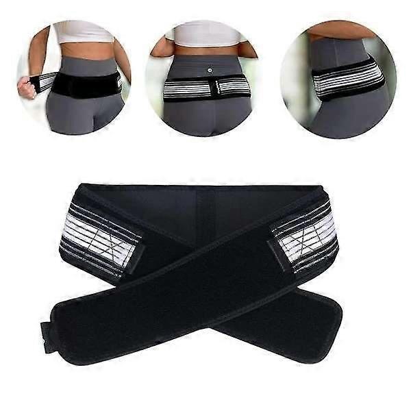 Hip Support Belt - Adjustable Relief for Sciatica & Hip Problems Black-140cm