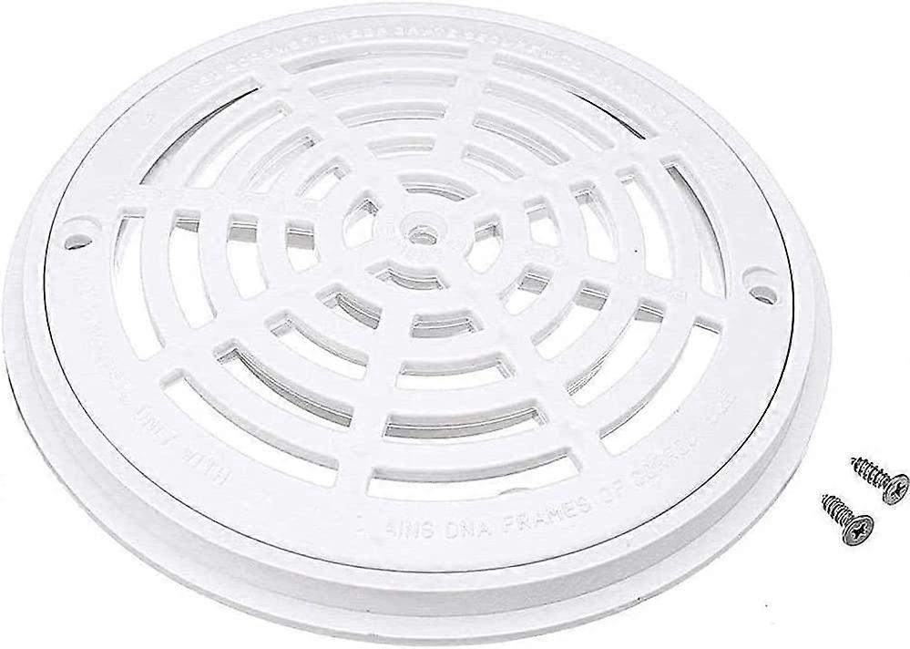 Replacement White Round Swimming Pool Main Drain Cover