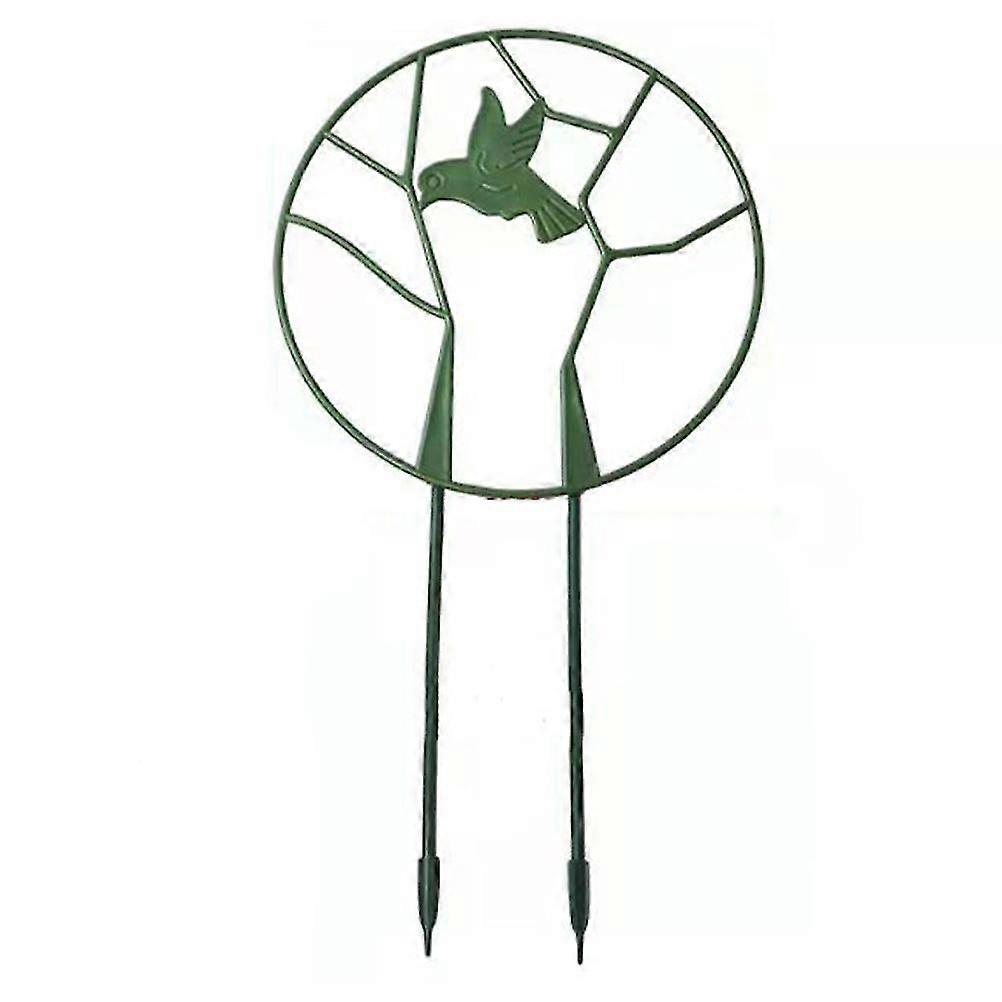 Rustproof Coated Iron Round Bird Garden Trellis for Climbing Plants - Sturdy Support Frame and Holder Rack