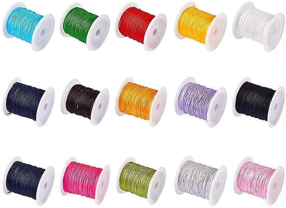 0.8mm Nylon Beading String Cord 15 Colors