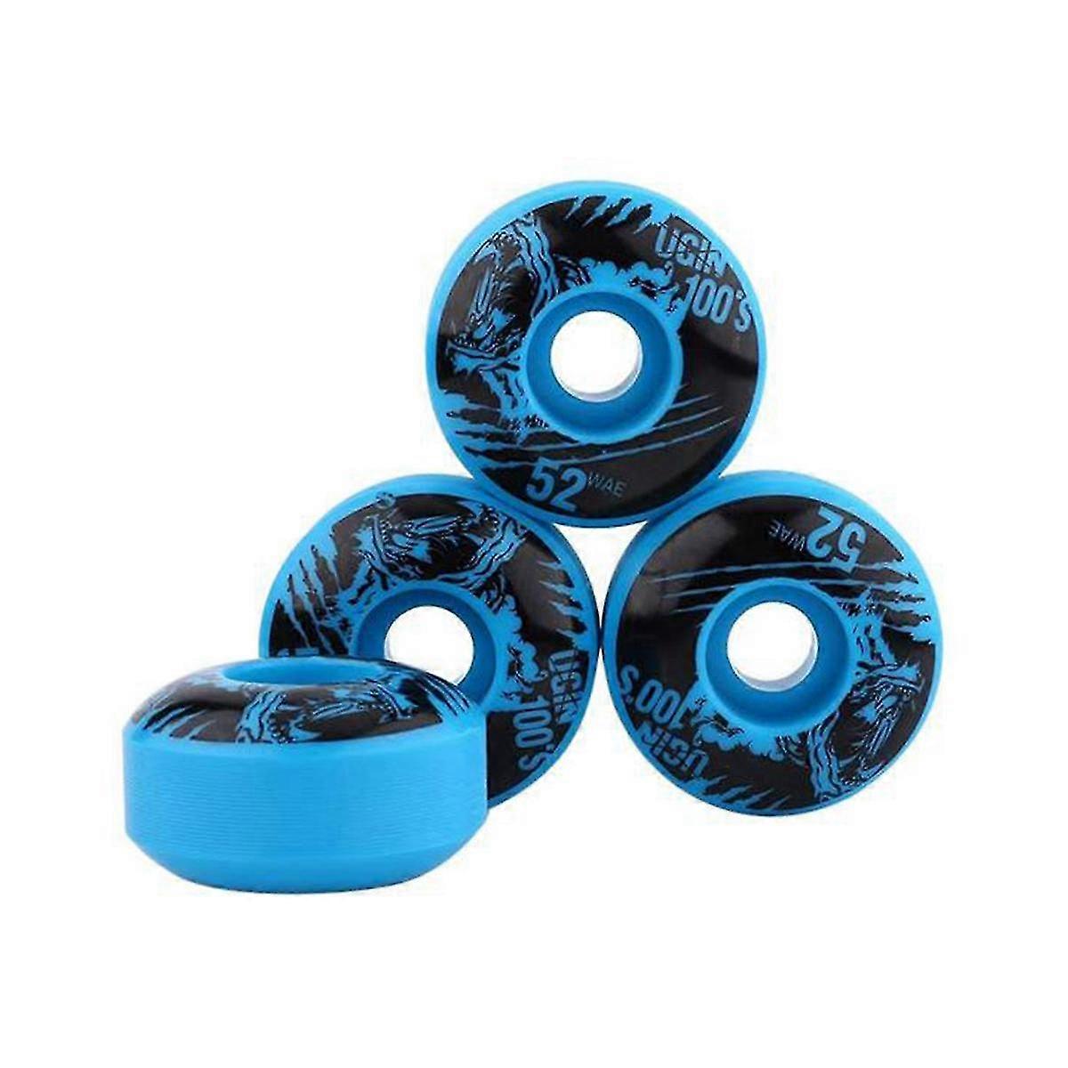 4pcs Skateboard Double Wane Wheels Resilient Pu Shr-100a Extreme The Invert Board Wheel High Rebound Surfboard Wheels