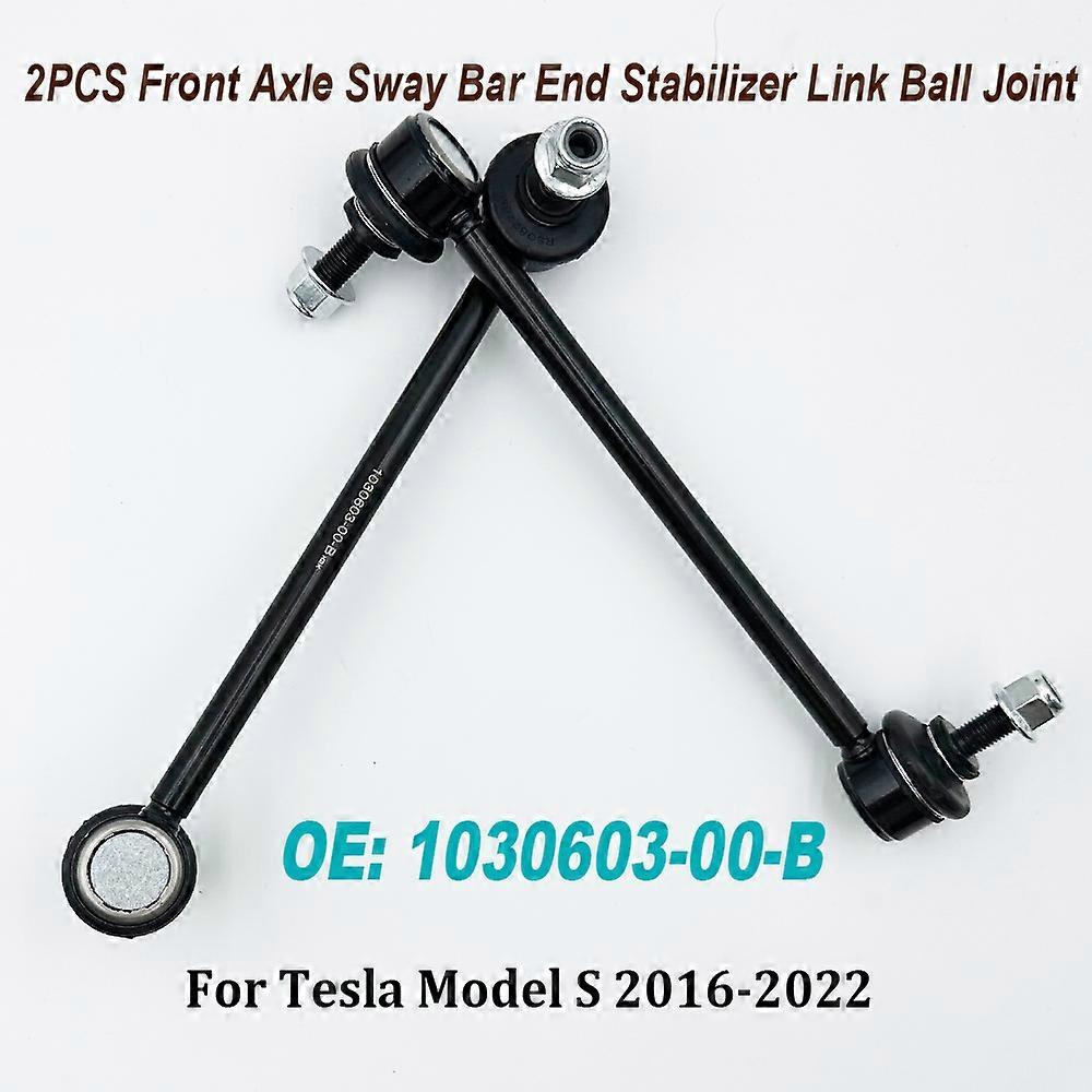 A Pair of Front Axle Sway Bar End Stabilizer Link Ball Joint L=R1030603-00-B 103060300B For Model S 2016-/ 5YJS