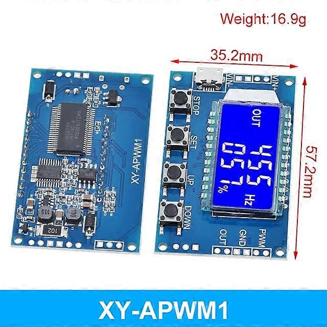 TZT Dual Mode Signal Generator PWM Pulse Frequency Duty Cycle Adjustable Module LCD Display 1Hz-150Khz 3.3V-30V PWM Board Module