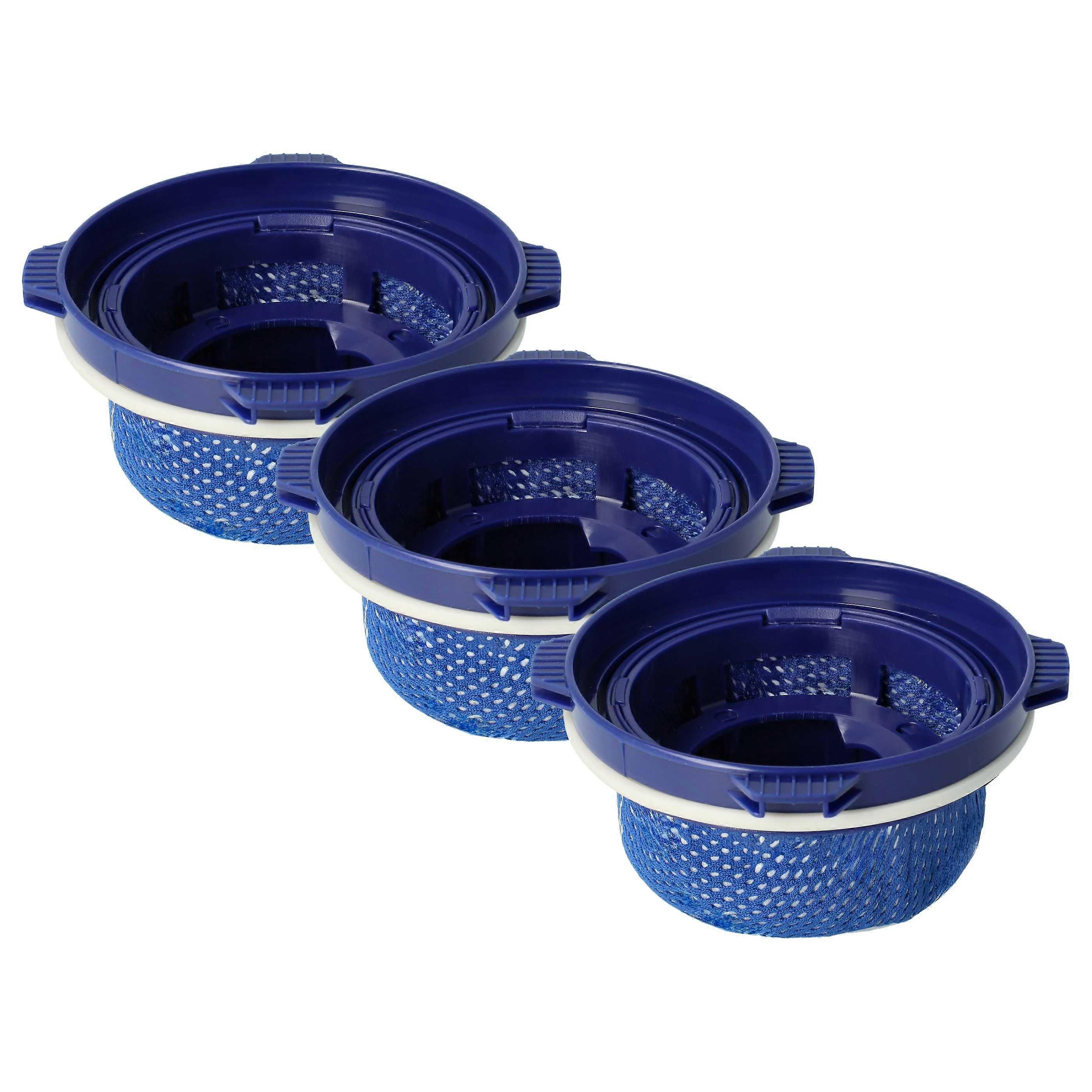 vhbw 3x Staubsaugerfilter kompatibel mit Samsung VS20 A95993N, A95993W/SA, R9042S2, R9042T2, A95823W/SA, A95923N/SA Staubsauger - Abluftfilter Blau