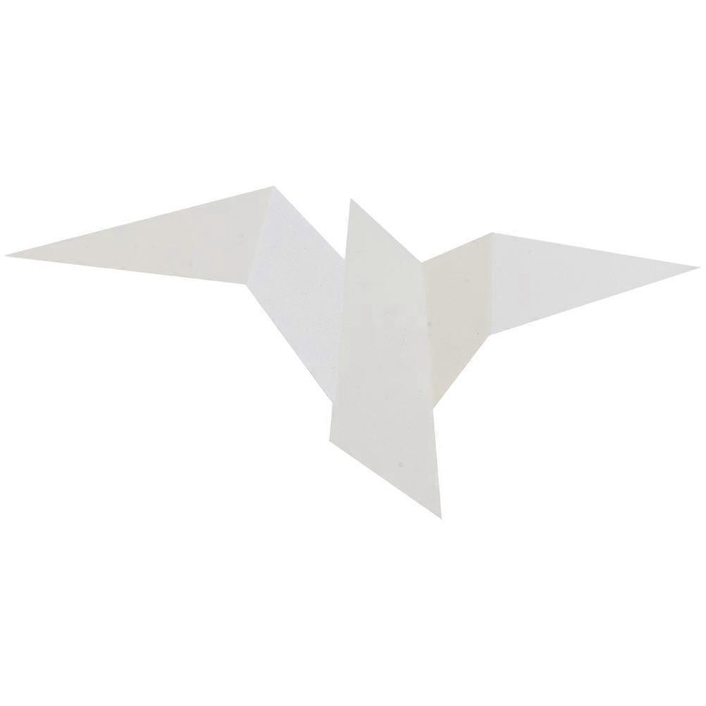 1PC Creative Flying Bird Wall Lamp Background Wall Modelling Lamp (Warm Light) White