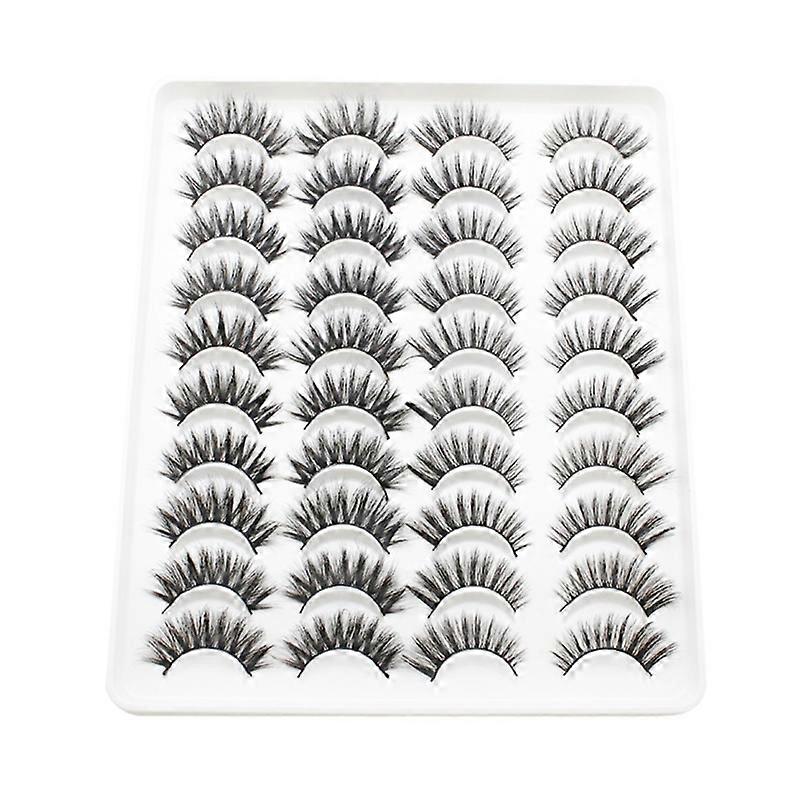 False Eyelashes 3D Natural Look Wispy Lashes Reusable Pack 4 Mixed Style