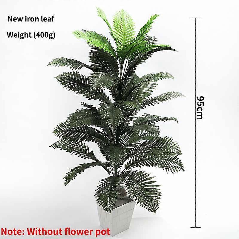 Tropical Palm Tree Large Artificial Plants Big Coconut Tree Palm Leaf Without Pot For Home Garden Greenery Decor