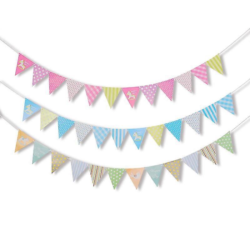 Colored triangular flag of the Mokuma Triangular Flag, Baobao School of Contemporary Art, Children's Garden Decoration Triangular Flag