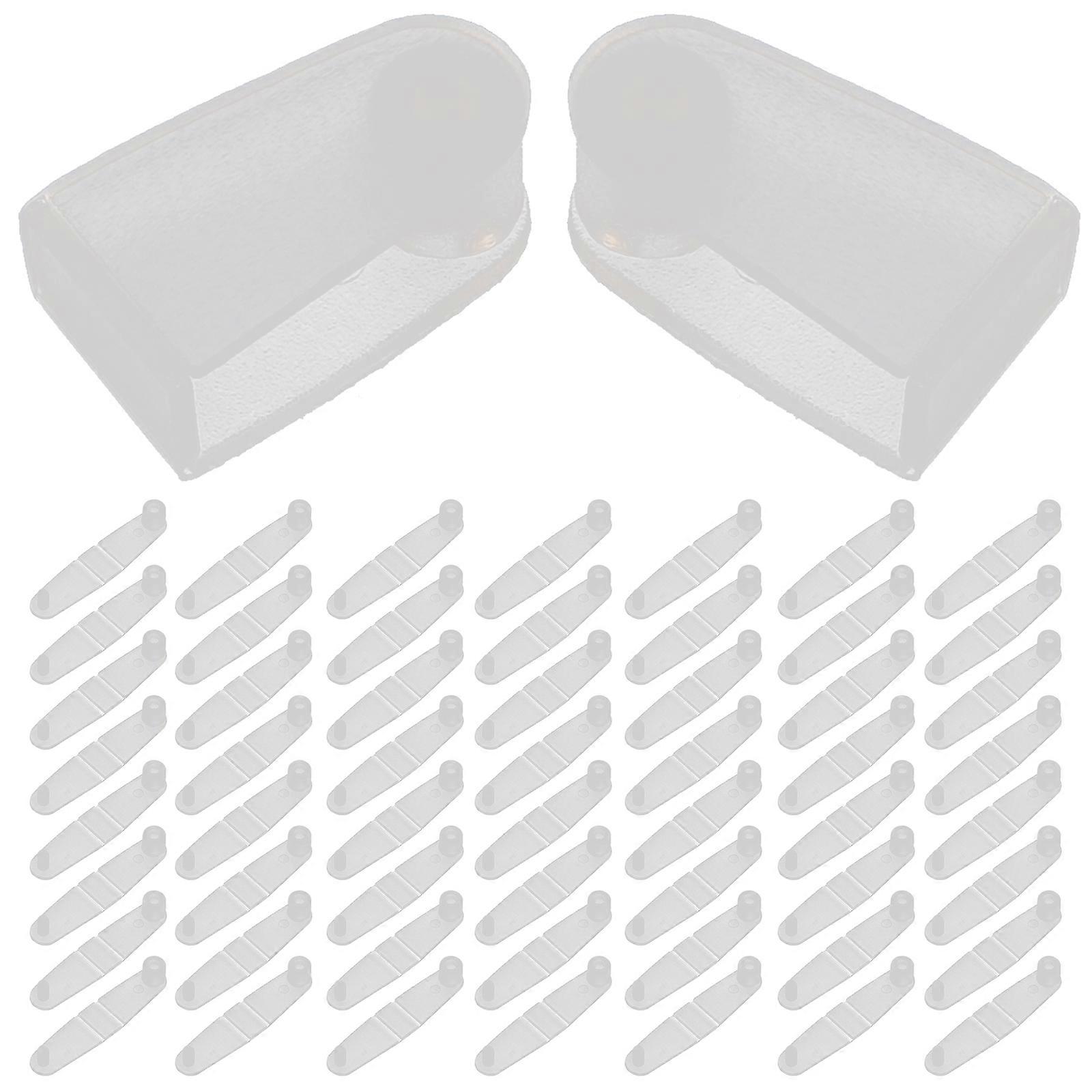 100Pcs Plastic Keychian Clips Plastic Foldable Clips Folding Clip Plastic Folding Clip Plastic Clip