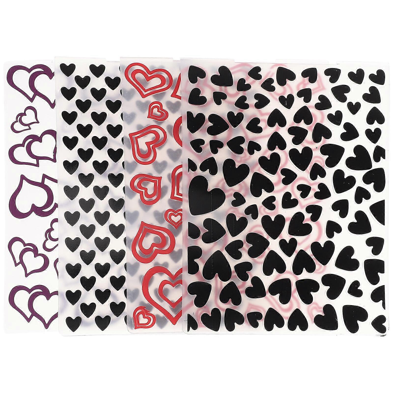 4Pcs Plastic Embossing Templates Folder DIY Craft Template Molds Stamp Scrapbook Stencils