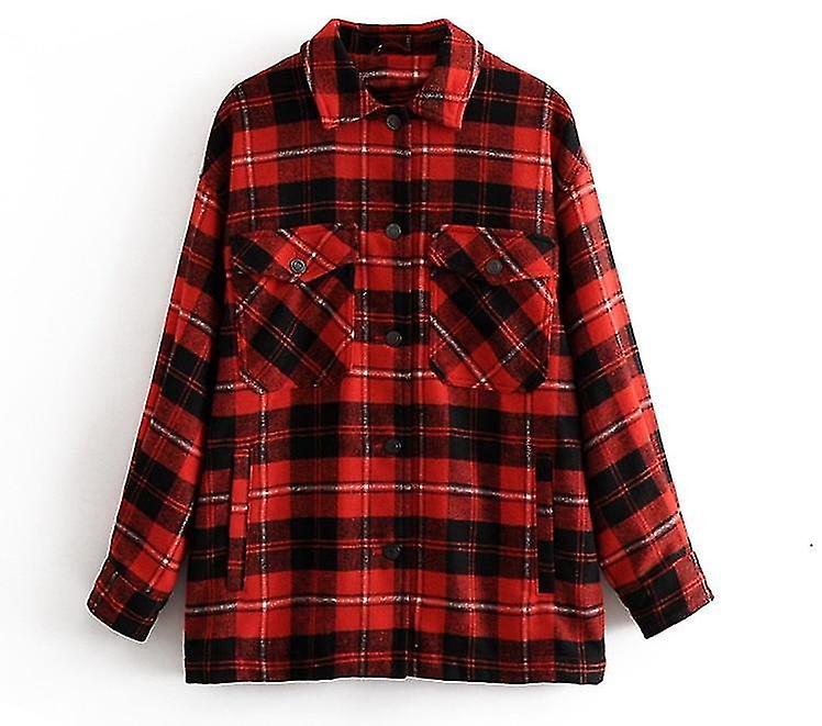 Autumn/winter Plaid Pattern, Oversize Loose Casual Jackets