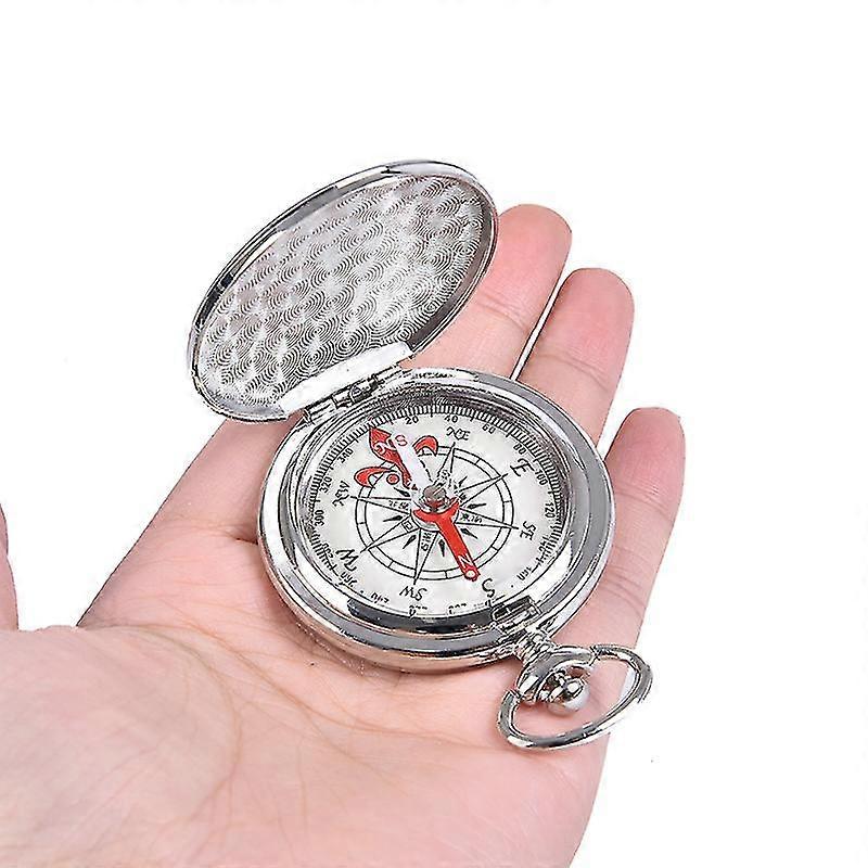 Pocket Watch Flip Compass Portable Hiking Navigation Compass Compass Keychain