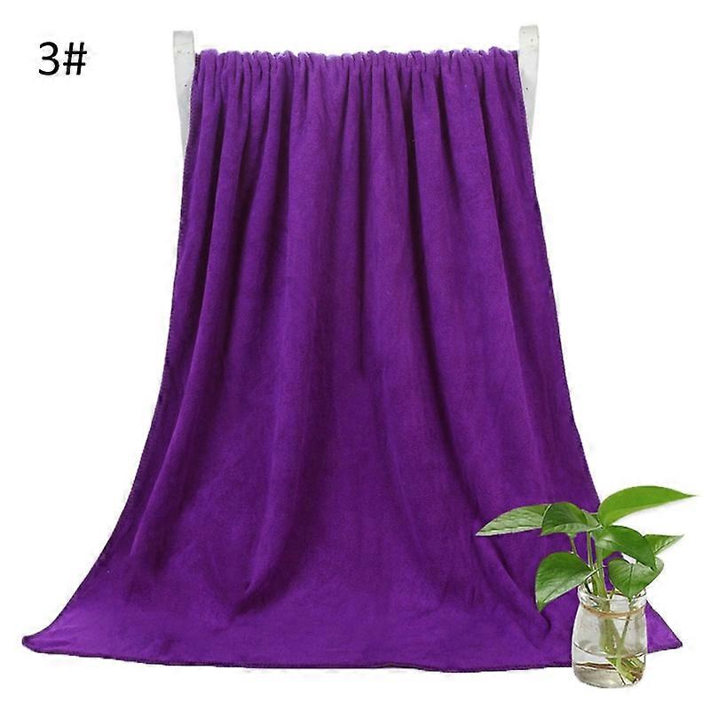 Unisex Solid Color Quick Drying Super Absorbent Swimming Bathroom Bath Towel