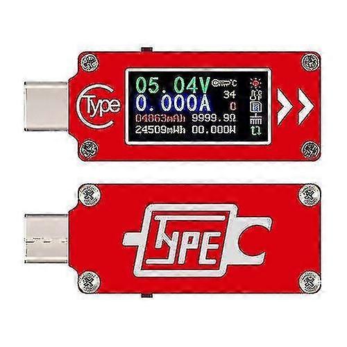 TC64 Type-C Color LCD Display USB Voltmeter Ammeter