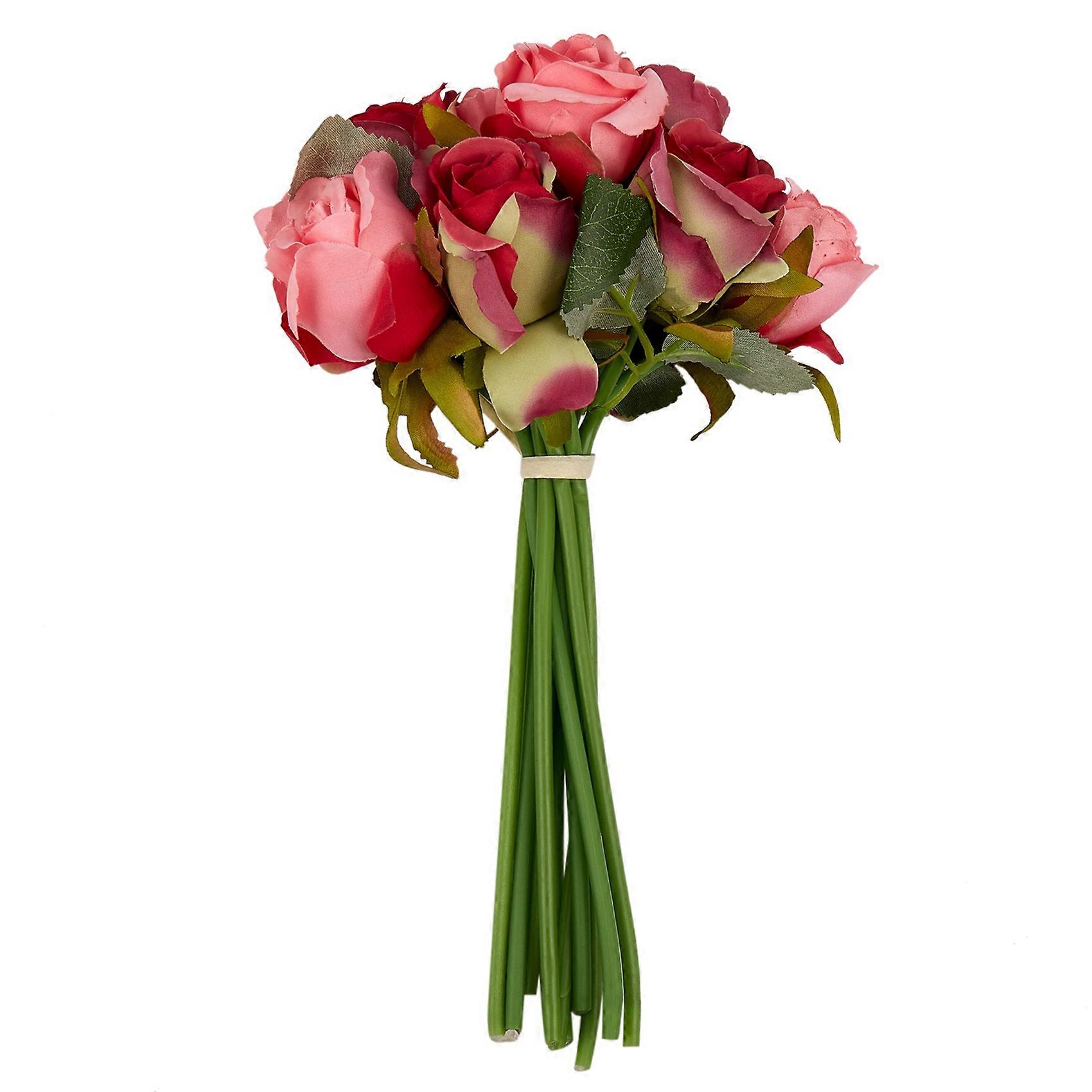 12pcs/lots Artificial Flowers Wedding bouquet Royal Silk flowers Wedding Red