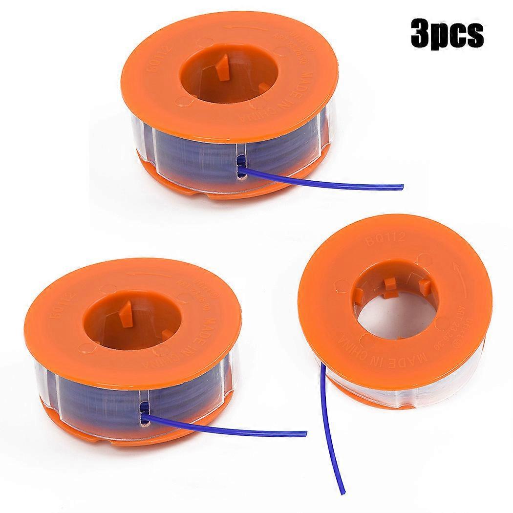 3pcs Fits For Bosch Strimmer Trimmer Spool Line ART 23 26 30 Combitrim Easytrim Orange Electric String Trimmer Head Spool
