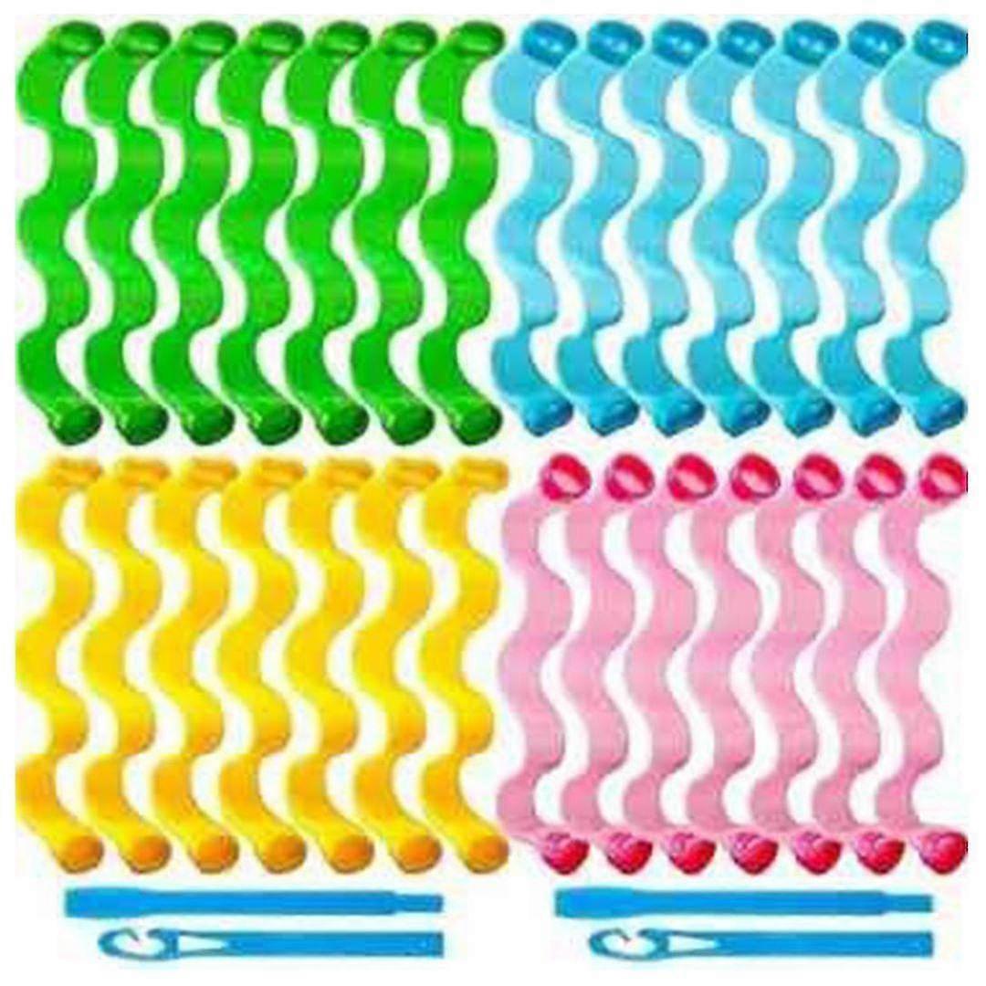 28pcs Hair Curlers Spiral Hair Curlers For Long Hair, No Heat Curlers Magic Curls With Styling Hooks Heatless