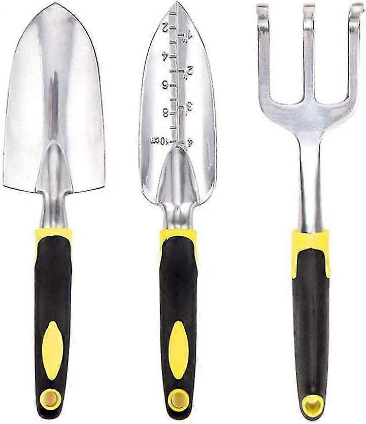 Garden Tool Hand Trowel,rake,cultivator,weeder Tools Planting Lawn With Weeding Garde Ergo H0g2 And Flowers Shovel Handle,garden A -t