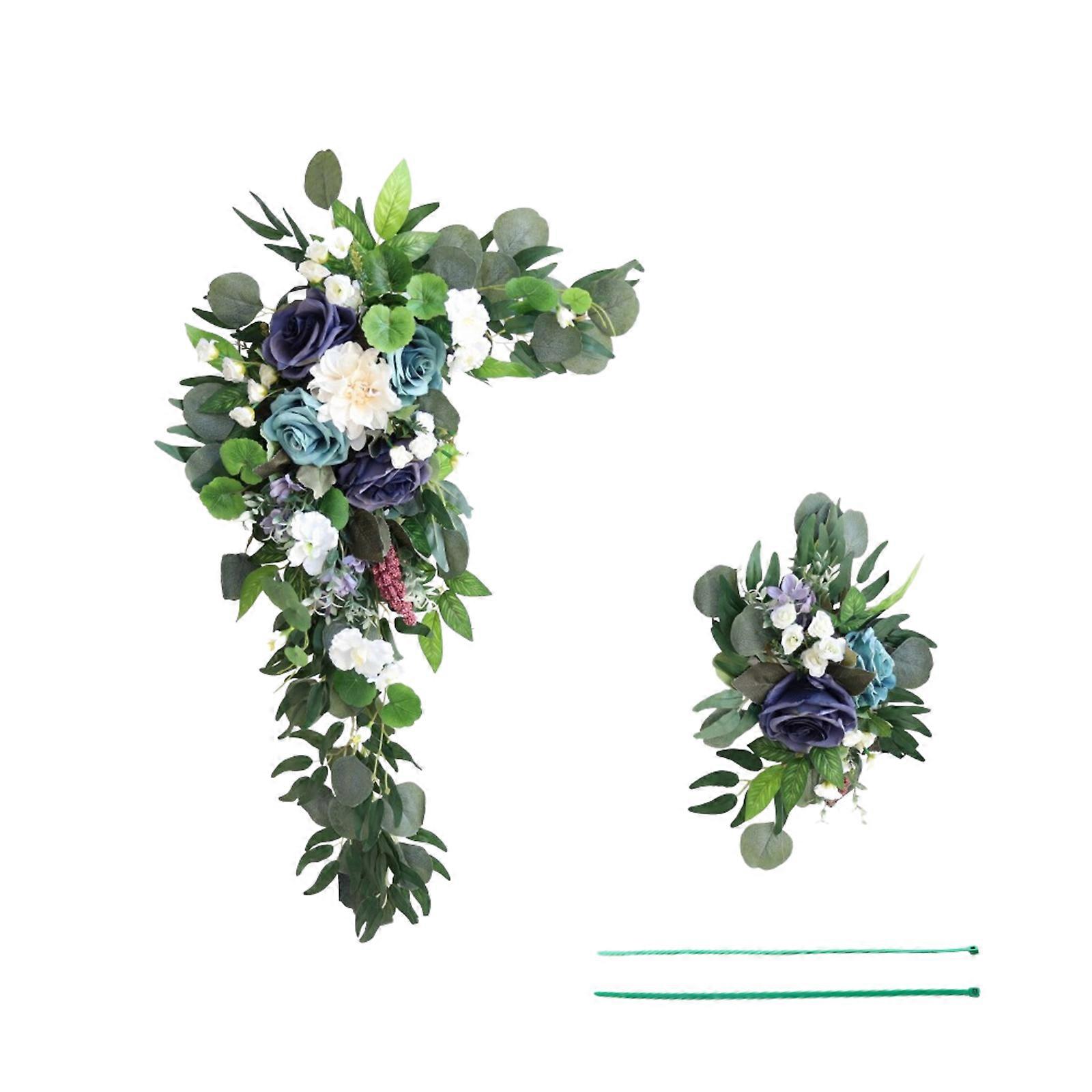 Artificial Flower Swag Arch Decor for Wedding Reception Backdrop Sweetheart Table Decoration with two ties