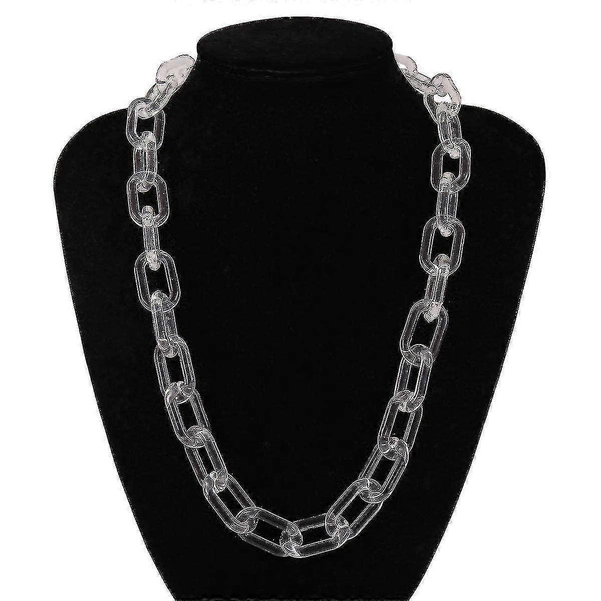 Acrilic colier pandantive geometrie exagerată Choker pentru femei 24 În
