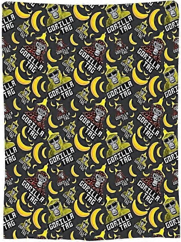 Gorilla Tag Filt Perfekt För Soffa Eller Säng Gorilla Vr Spel Super Mjuk Filt Tryckt Multi-Size Filt för alla årstider