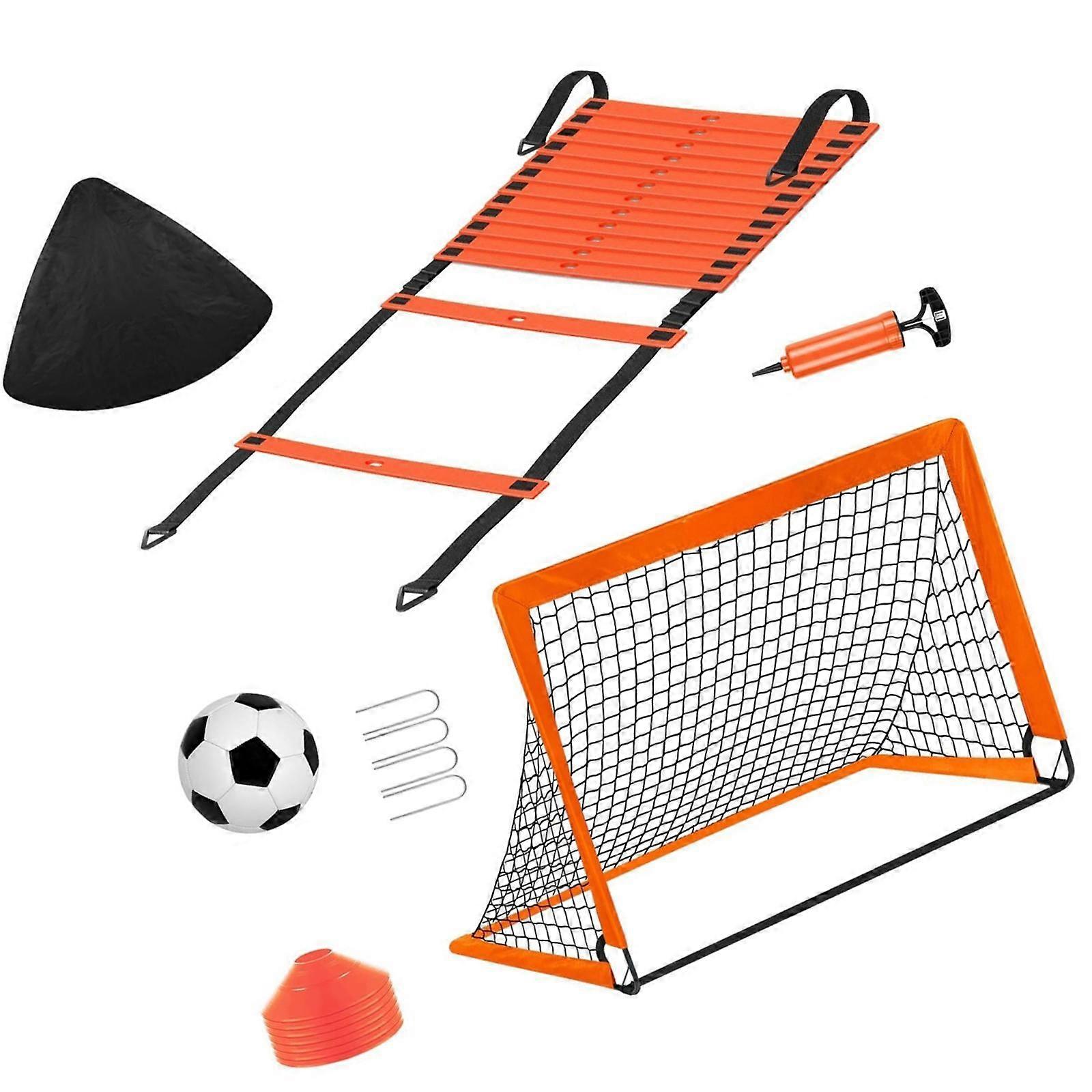 サッカーボールポータブルコンパクトサッカーネット付きキャリーバッグ付きキッズサッカーゴール