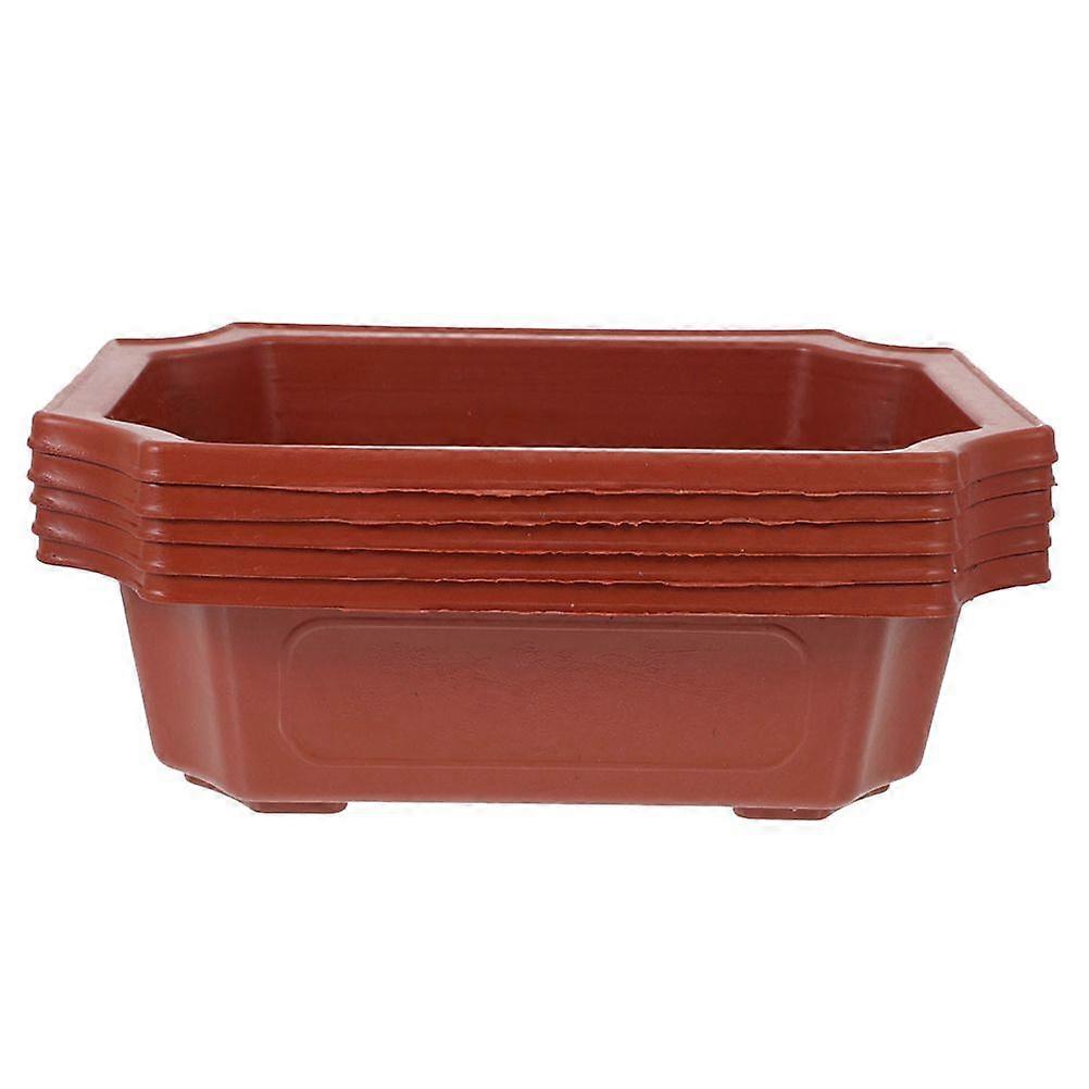 5Pcs Flower Pots Windowsill Flower Pot Rectangular Flower Planter Home Accessory