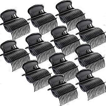 12PCS Hot Roller Clips Hair Curler Garra Clips Substituição Roller Clips para Mulheres Meninas Hair Section Styling