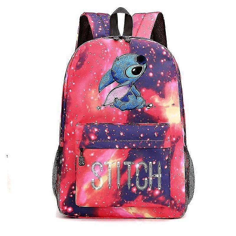 스티치 백팩 캐주얼 학생용 학교 가방