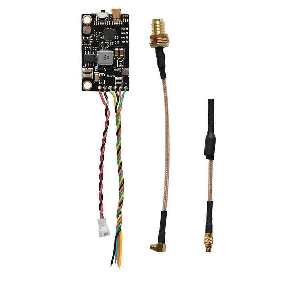 Eachine TX805S 5.8GHz 40CH 25/500/1000/1600mW AV FPV Transmitter VTX LED Display With Mic Heatsink S