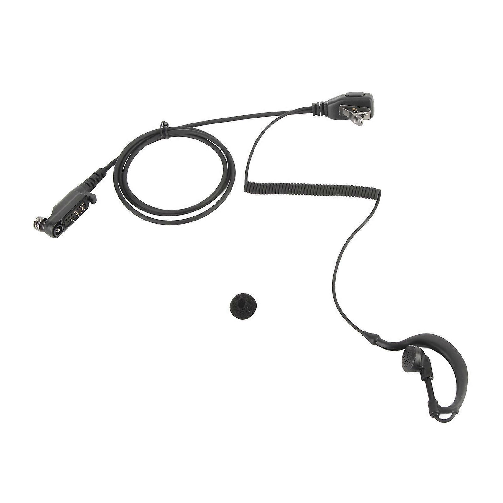 Walkie Talkie Earpiece for Hytera PD600 Series and X1 Models with PTT Button and PU Cable