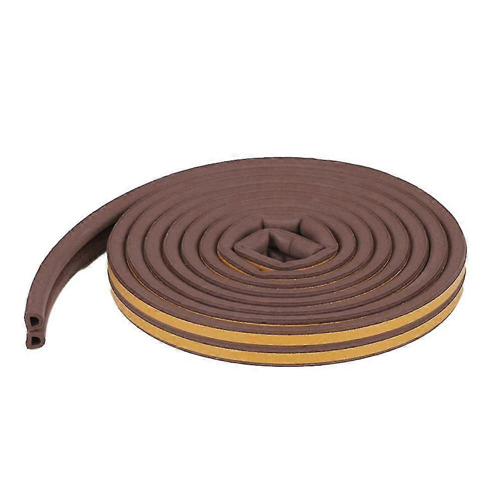 1roll Door Weather Stripping, Seal Strip- Self-adhesive Foam Weather Strip Door Seal D Type,8397