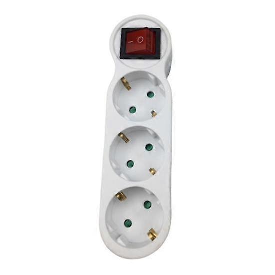 3 Holes EU Plug Electronic Power Strip Fast Charging Switch Extension Socket