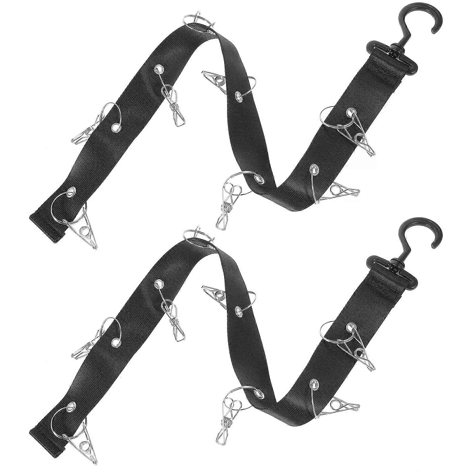 2 Adet Hokey Askı Kurutma Rafı Spor Dişli Organizatör Asılı Askı Taşınabilir Oxford Bez Ekipmanları