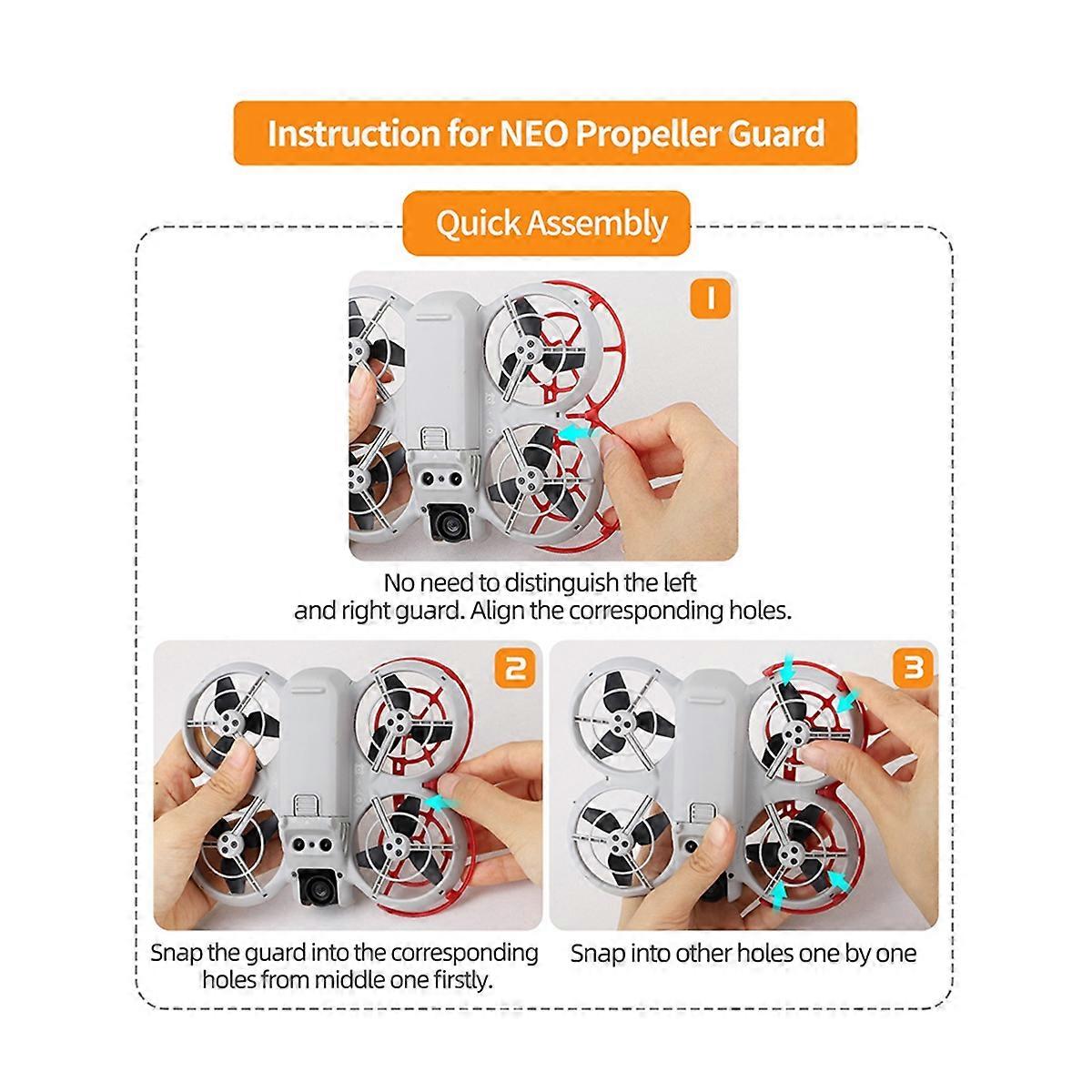 Propeller Guard for Neo FPV Drone Shock Absorbing Propellers Protection Cover Drone Replacement Acc
