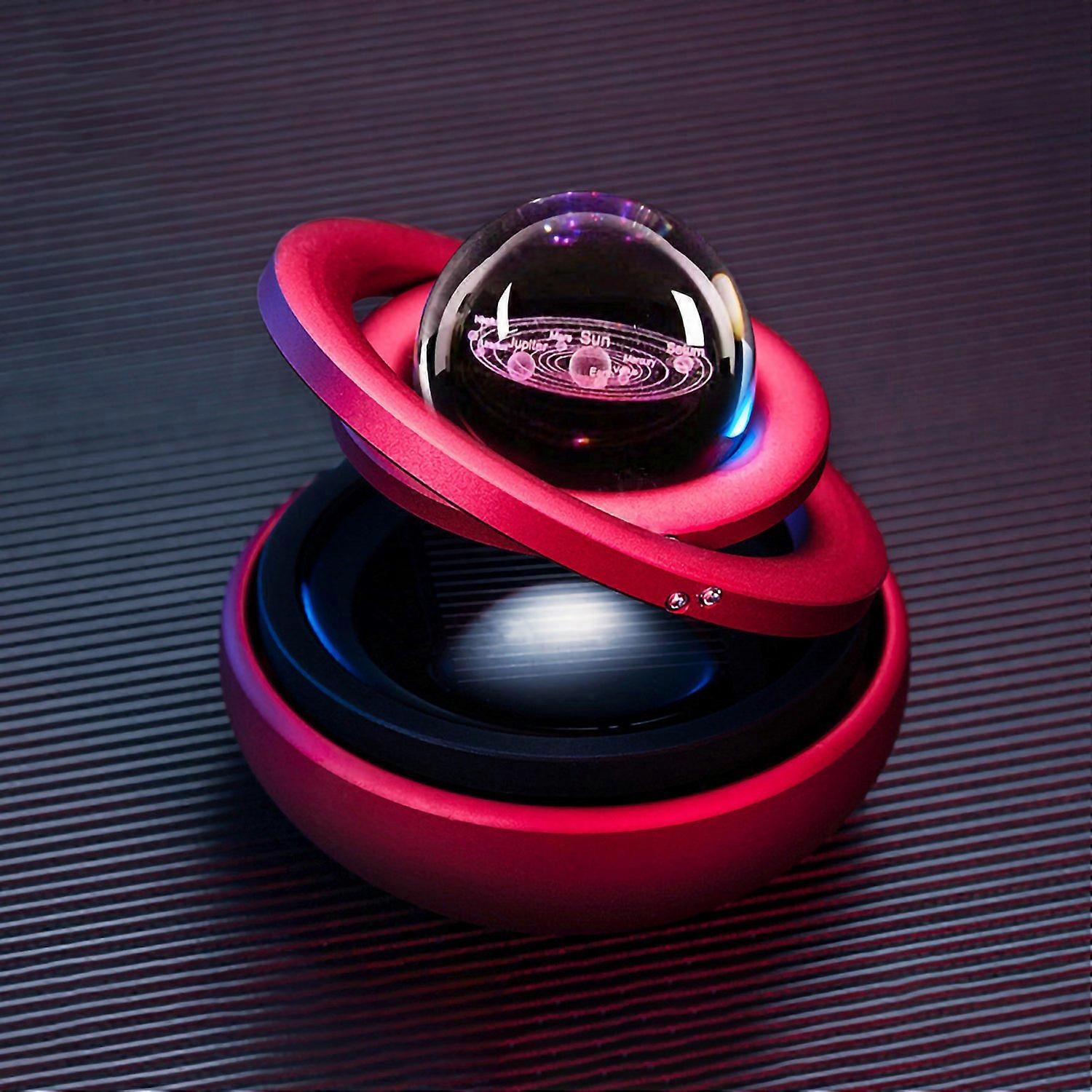 Car Perfume Pendant Galaxy Design Long Lasting Fragrance Solar Energy Rotating Car Aromatherapy Diff