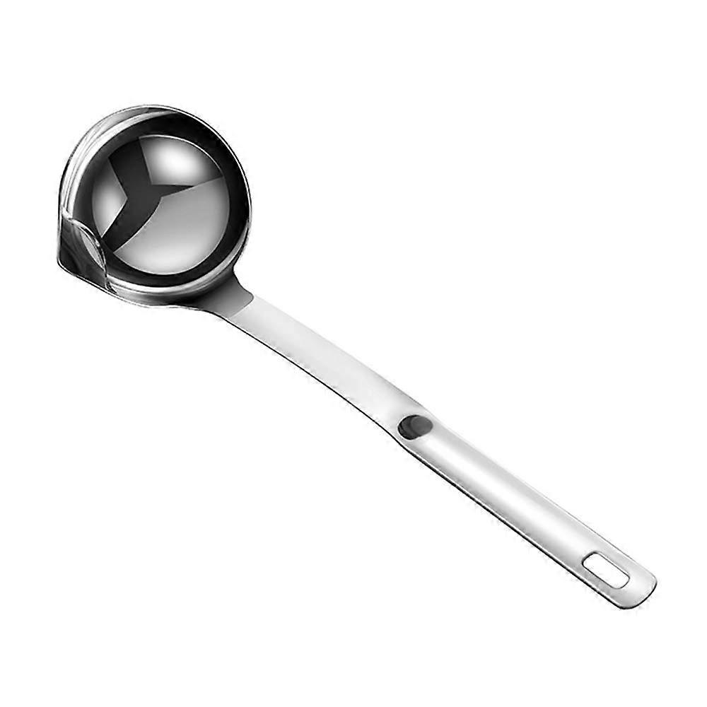 Soup Ladle & Strainer 12 Inch - Stainless Steel Grease Separator Spoon for Cooking and Serving