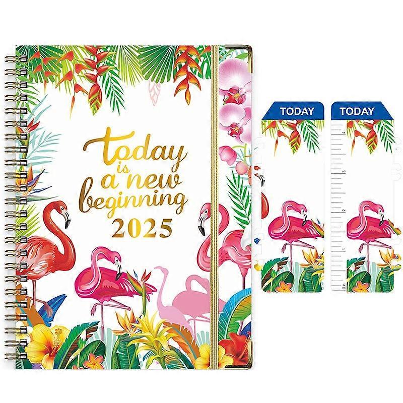 2025 English Notebook A5 Coil Notepad 365 Day Work Schedule Diary