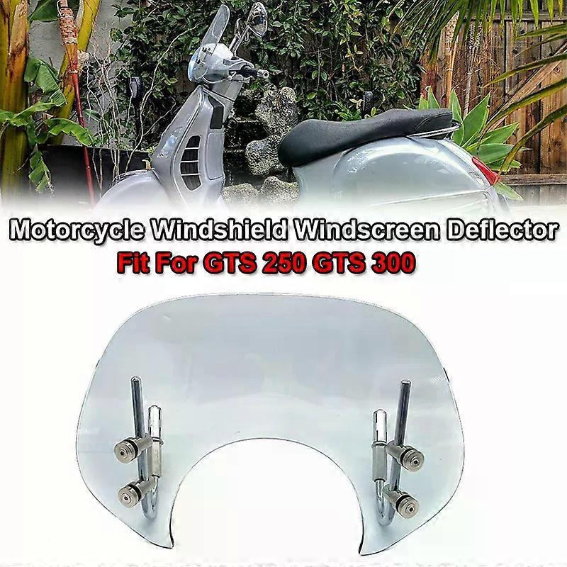 Fit compatible forVespa GTS 125 250 300 GTS 125 GTS250 GTS300 2008-2022 Motorcycle Windshield Windscreen Airflow Visor Deflector Protector MAXP