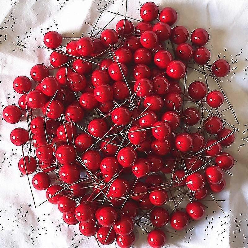 100pcs Christmas Simulation Red Fruit Small Red Fruit