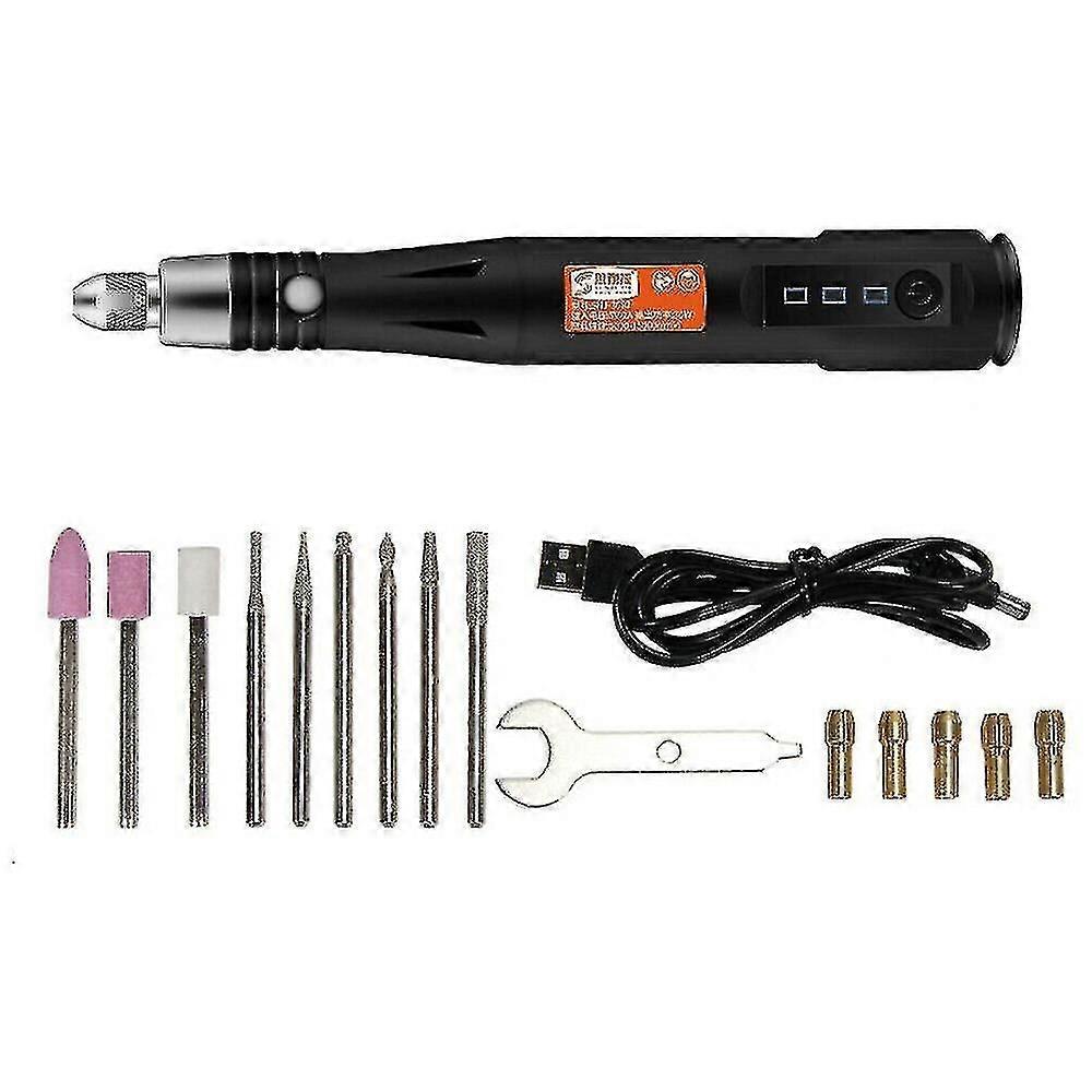 Electric Mini Grinder Drill Rotary Tool Usb Engraving Pen & Drill Bits