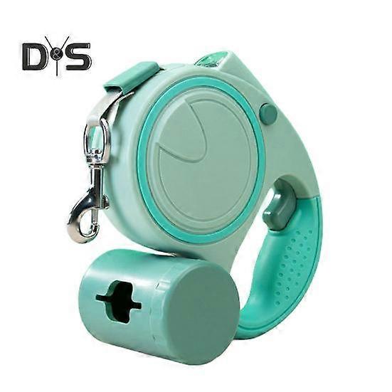 Retractable Dog Leash with Ergonomic Handle Tangle-Free Dog Outdoor Walking Belt with Flashlight And Poop Bag Dispenser for Medium Small Dogs