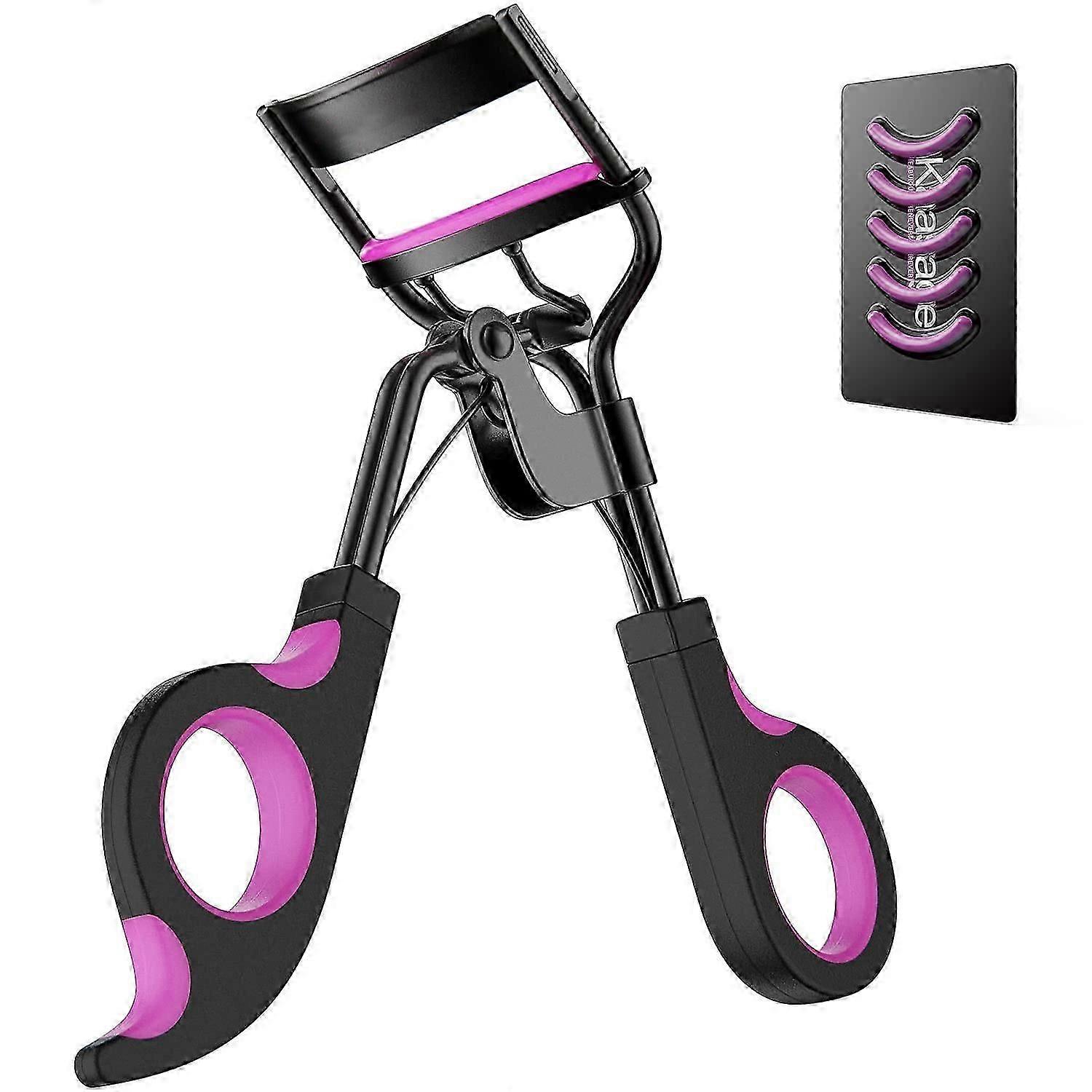 Eyelash Curler With Pads - Lash Curler With Extra Silicone Replacement Pads, Get Perfect Curl In 5 Seconds